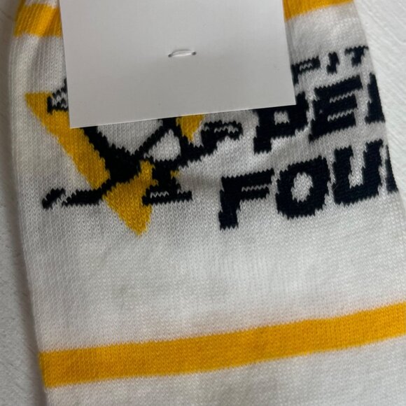 Pittsburgh Penguins Foundation Cotton Socks White Size Youth Large New - Picture 3 of 5